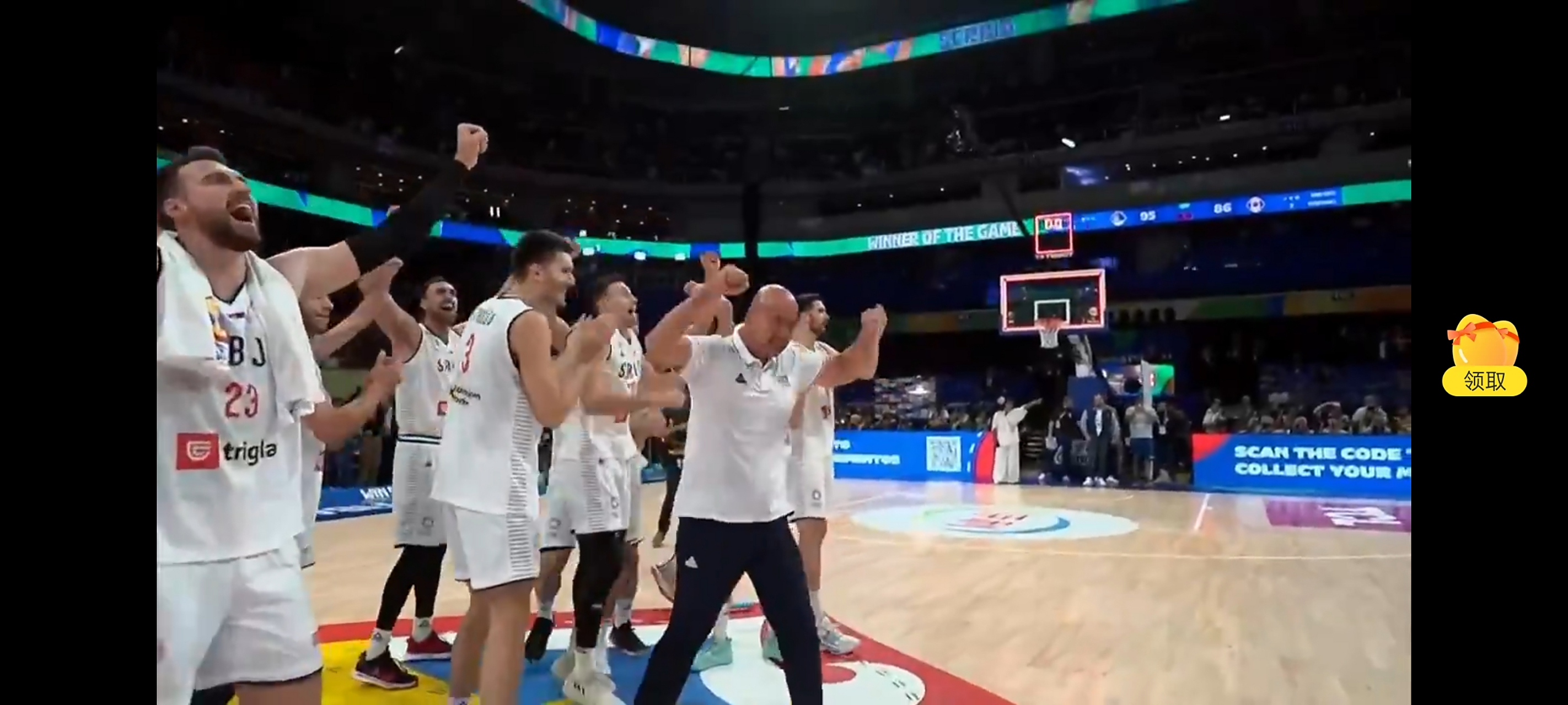 包含塞尔维亚男篮横扫加拿大男篮，阿德巴约制霸全场的词条